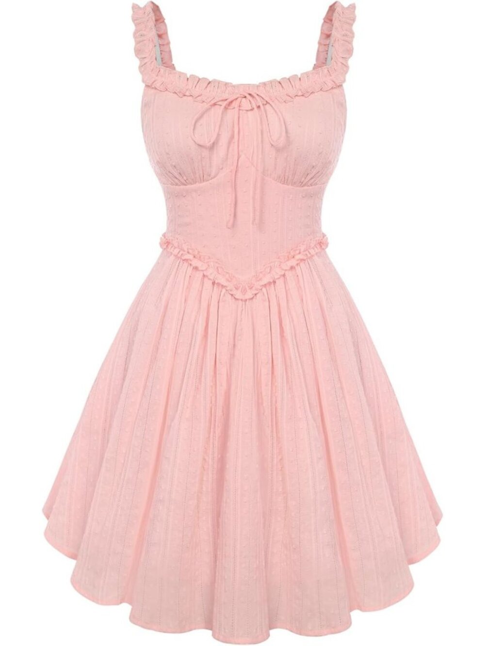 Summer Corset Mini Sundress for Women - Cotton Homecoming Dress, Cute & Chic